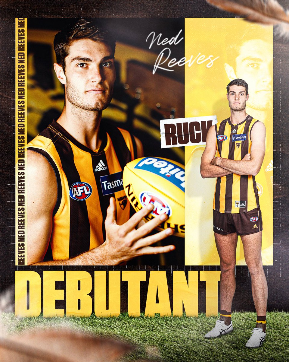 Introducing the tallest ever Hawk! 🤩 

Ned Reeves will make his AFL debut this Saturday. 💪

📝 : bit.ly/3owvXRr