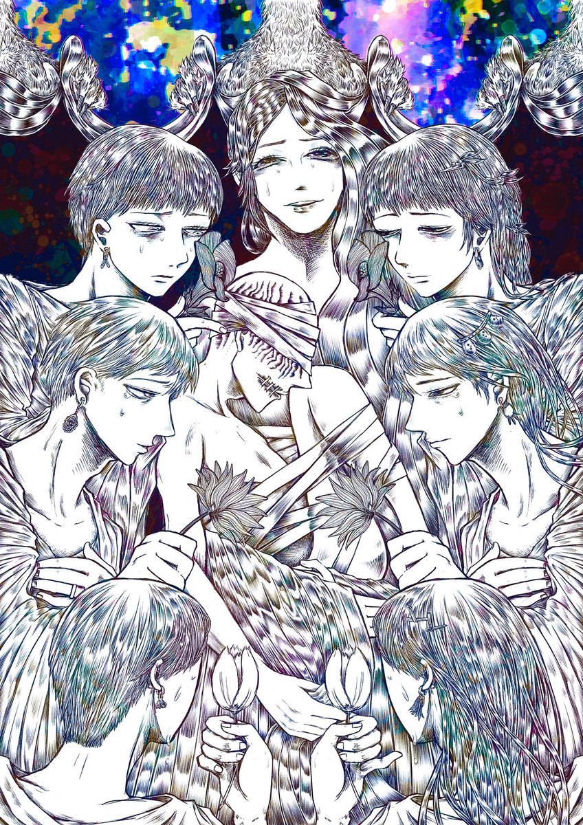 #全宇宙うつくし線画選手権わたしの線画見て

モノクロとかカラーとか含まってて申し訳ない気持ち 