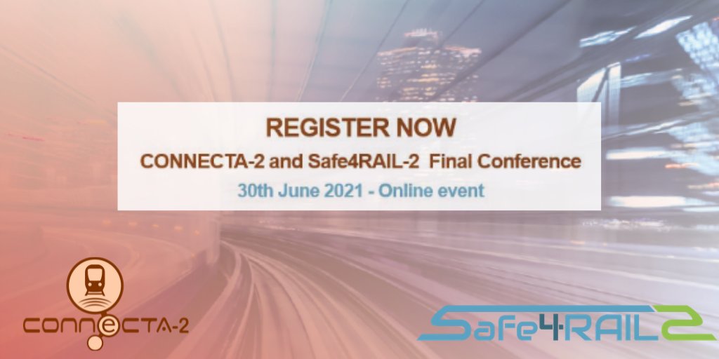 #Rail🚆 is the future of multimodal #mobility🗺️, we're developing next generation signalling #tech📶 to make tomorrow's system safer🦺 and more reliable💪!
 
📝Register now for the Connecta-2 - <a href="/SAFE4RAIL/">SAFE4RAIL-2</a> final conference on 30 June to find out how 👉bit.ly/3bEtOxZ