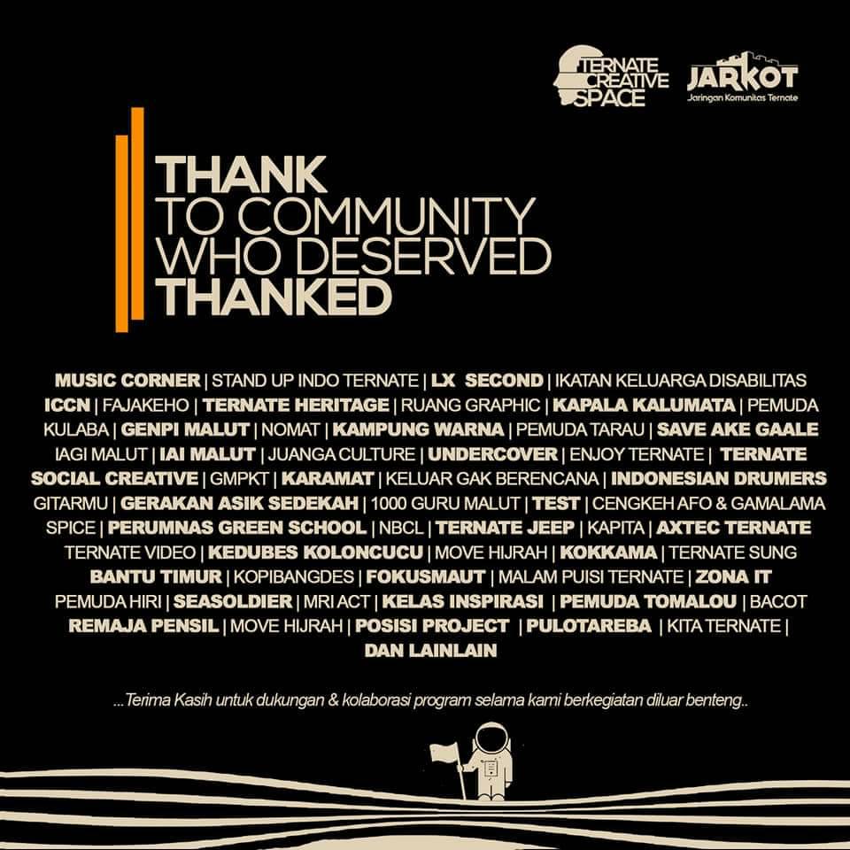 Sabtu besok (22/5), JARKOT kembali ke Benteng! Lihat susunan acaranya dan sesuaikan waktumu untuk terlibat dalam perayaan kembalinya ruh komunitas di Kota Ternate. #TernateToday