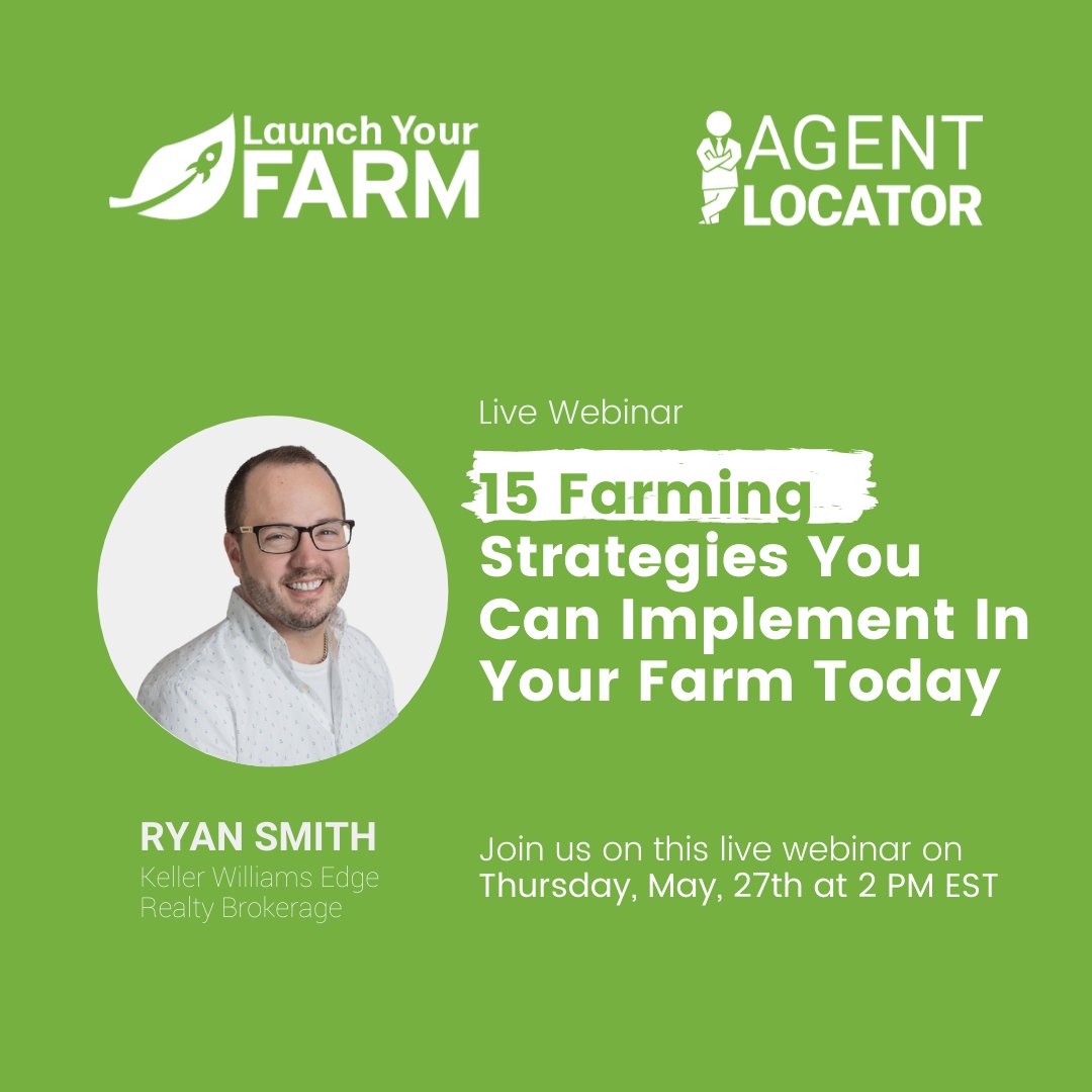 AgentLocator's tweet image. Learn how to take a balanced approach to your business to reach the widest range using the S.C.O.P.E. method. We will show you 15 unique strategies that you can implement in your farm and your business right away! ✅

👉 Save your seat: us02web.zoom.us/webinar/regist…