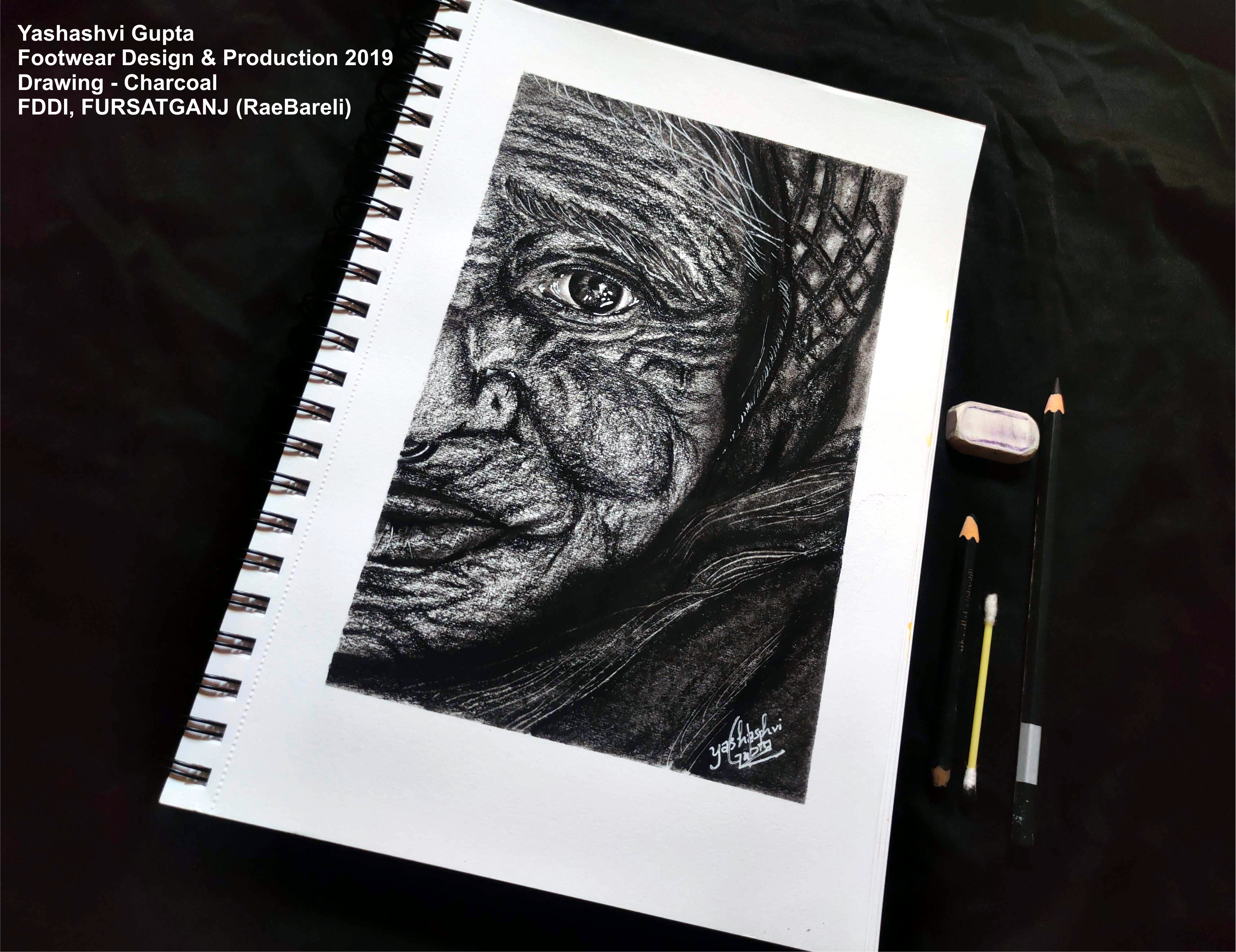 Charcoal Drawing, Charcoal Drawing Design Inspiration