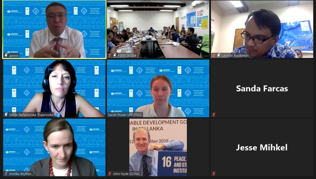 SonjaStTr's tweet photo. 🔔Transparent & accountable procurement practices are prerequisites for equitable & efficient delivery of essential goods & services to the citizens!
Big thanks to #FSMicronesia 🇫🇲 high-level authorities & all 35 participants for the rewarding discussion!
#UNPRAC #UNCAC #SDG16 https://t.co/FzDA5GVNdE