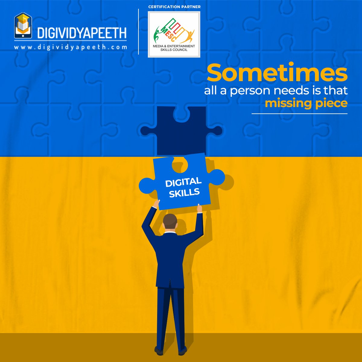 DigiVidyapeeth's tweet photo. To be successful, sometimes just adding a bit of magic is enough. In this age that magic is DIGITAL. Empower yourself now, 'coz the wait isn't worth!

https://t.co/zs20BL4Qy9

#DigiVidyapeeth #GovtAgencyCertified #JobReady #NSDC #upskill #skillindia #SkillOfTheFuture https://t.co/VjRcNh5HrQ