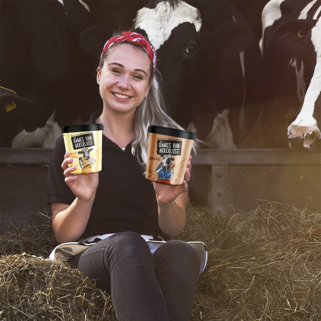 Vol trots presenteren wij jullie: de Dames van Akkerlust.
Vers en ambachtelijk ijs van de dames 🐄 uit Stompwijk. De nieuwe website is live en eindelijk kunnen we de compleet nieuwe huisstijl laten zien. Welke smaak ga jij als eerst proberen? ow.ly/vMRN50EMwip