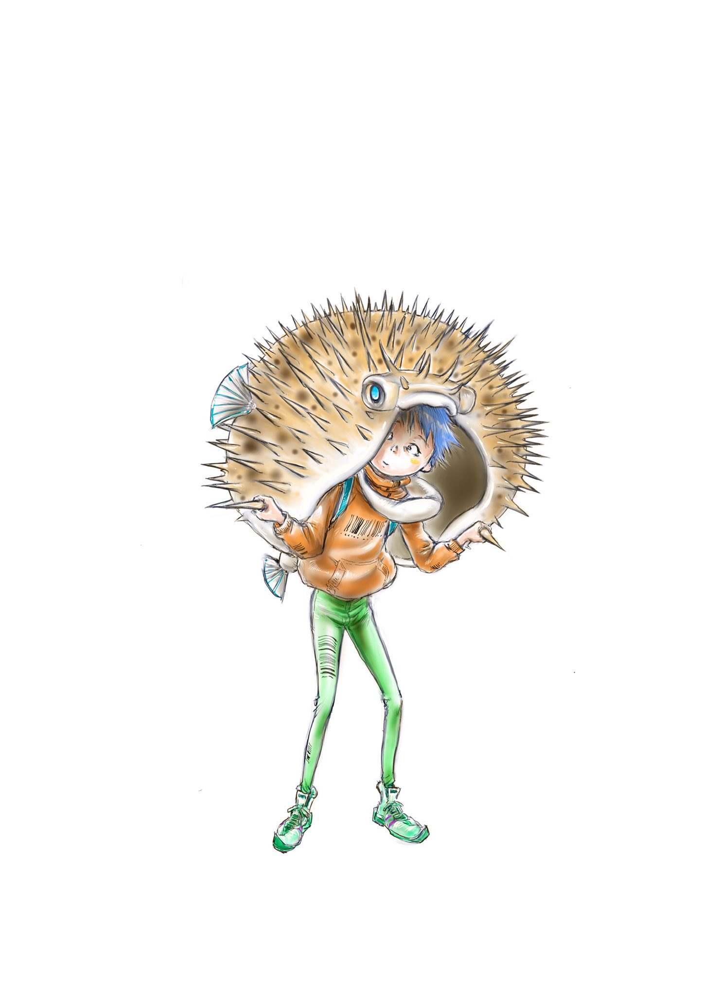 Ushi ハリセンボン ハリセンボン Porcupinefish 春の創作クラスタフォロー祭り イラスト王国 イラスト好きさんと繋がりたい みんなで楽しむtwitter展覧会 可愛いと思ったらrt 絵描きさんと繋がりたい 絵柄が好みって人にフォローされたい T