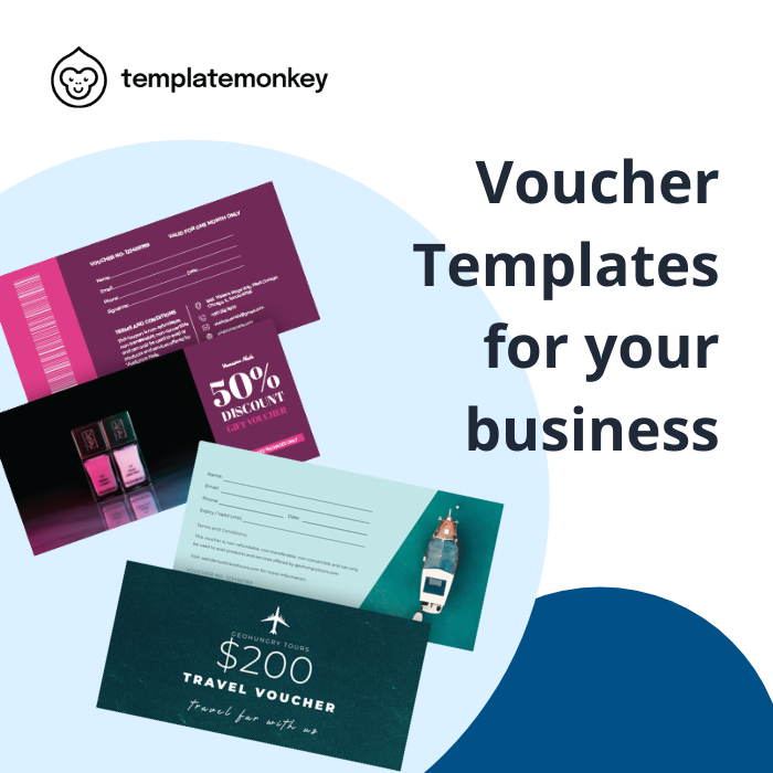 Template_Monkey's tweet image. Level up your business vouchers design by using our professionally-made voucher templates. Check out templatemonkey.com/browse/voucher now! #templatemonkey #vouchertemplates #templates