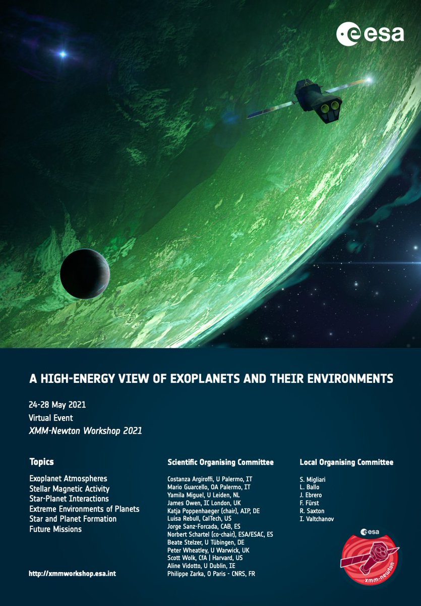 Esa Xmm Newton Today Is The Last Day To Register For This Year S Xmm Newton Workshop A High Energy View Of Exoplanets And Their Environments T Co Oakjgv3olr The Meeting Has No Registration Fee So