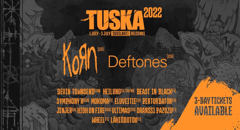 Finland - see you at TUSKA FESTIVAL 2022!

tickets: https://t.co/z0bkQ3q1SN

#jinjer #tuskafestival #napalmrecords https://t.co/sUvpkDKy0K