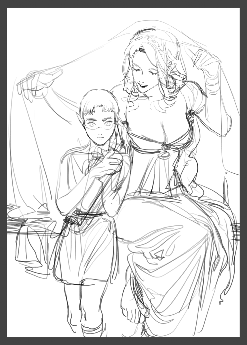 old art but still fond of it! First one is Miss Sothis and baby Indech + Seteth and Macuil and second one is Macuil and some older sister