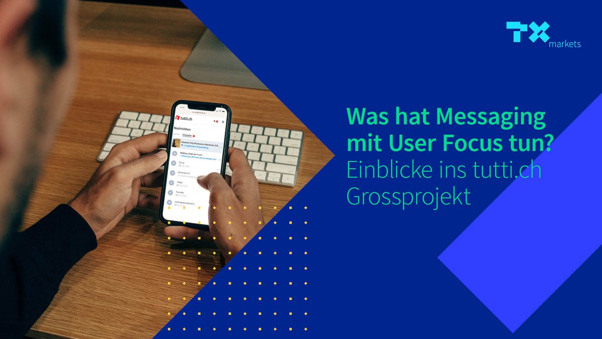 🛒Für <a href="/tutti_ch/">tutti.ch</a> definieren die User den Erfolg. Sie kommen auf die Plattform, um Dinge möglichst schnell und bequem zu (ver)kaufen. Dazu gehört auch, wie die User kommunizieren.📱 Jetzt mehr lesen➡
tx.markets/post/tutti-mes…

#tutti #txmarkets #classifieds #marketplaces