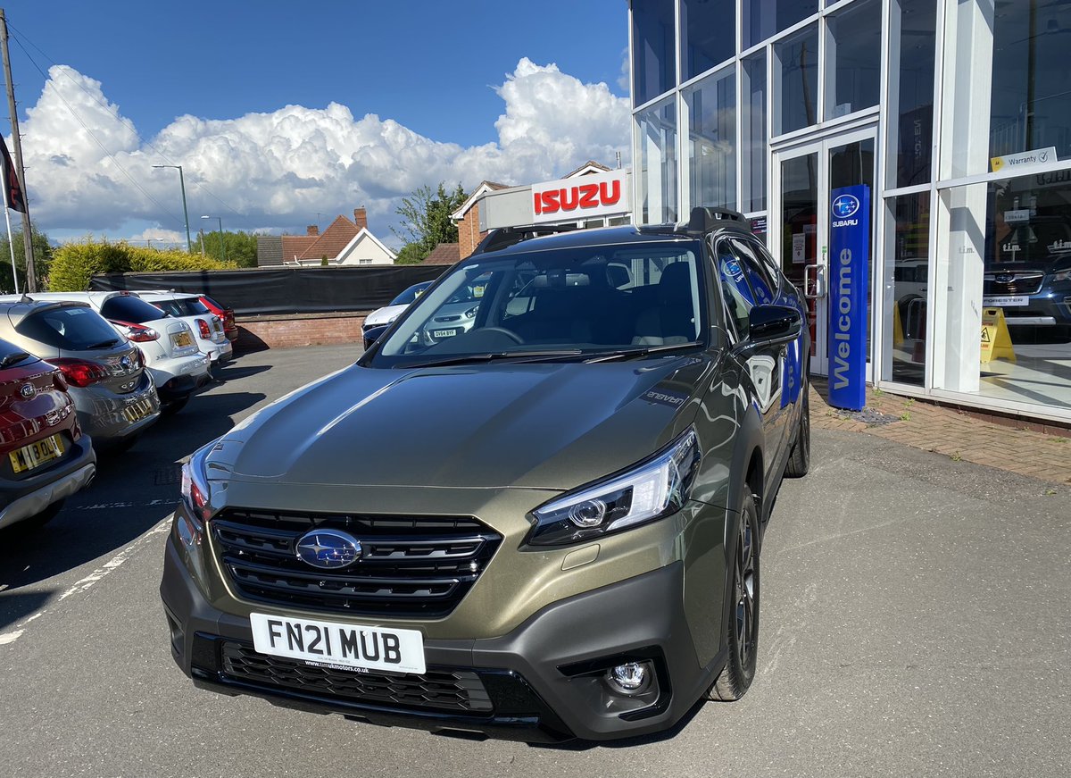 timUKMotors's tweet photo. Just arrived the New Subaru Outback in autumn green metallic. https://t.co/7UOO8ED8cK