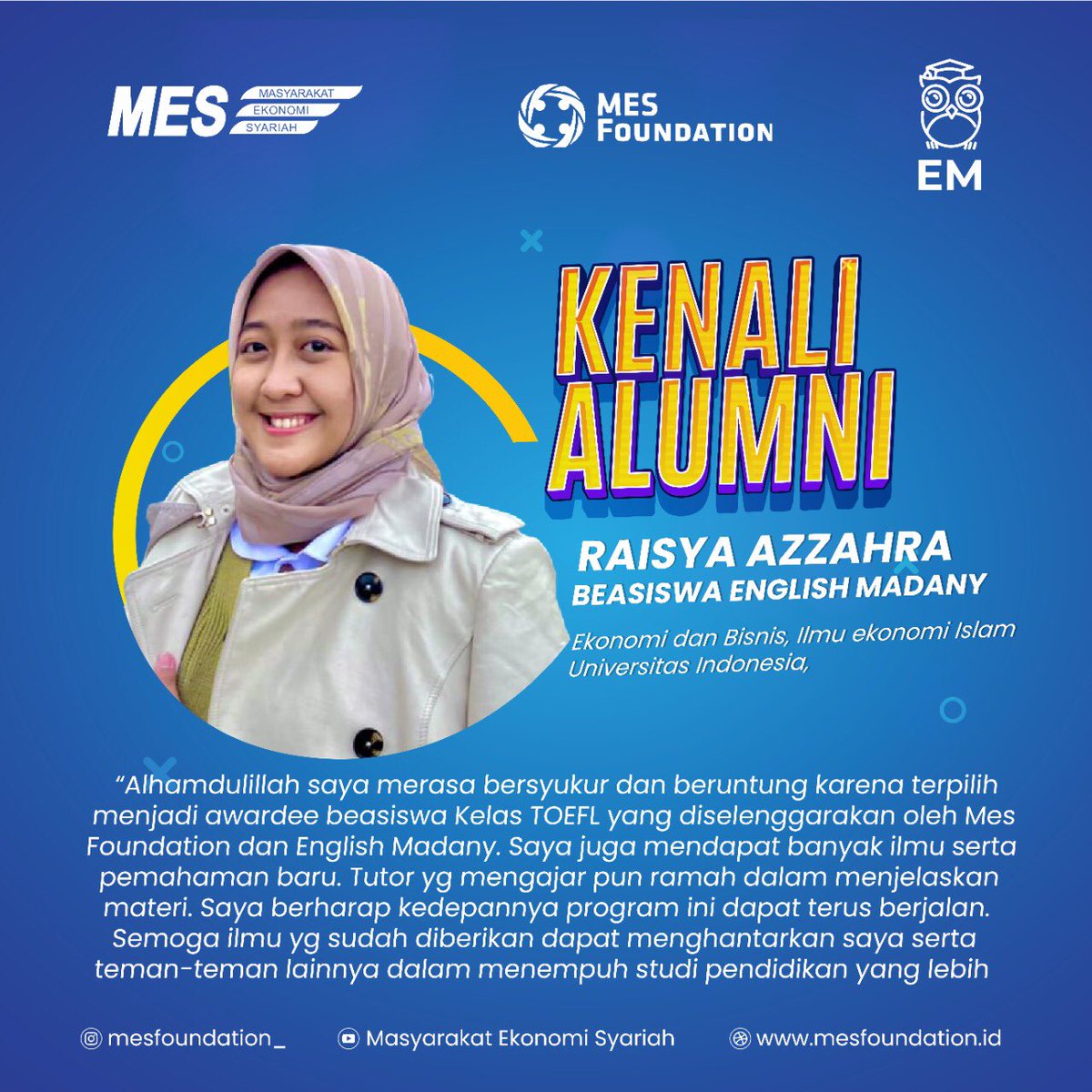 MESfoundation_'s tweet photo. Halo Sobat MESfo!
Hello kenalan yuk.. https://t.co/Wk4aYWOeY3