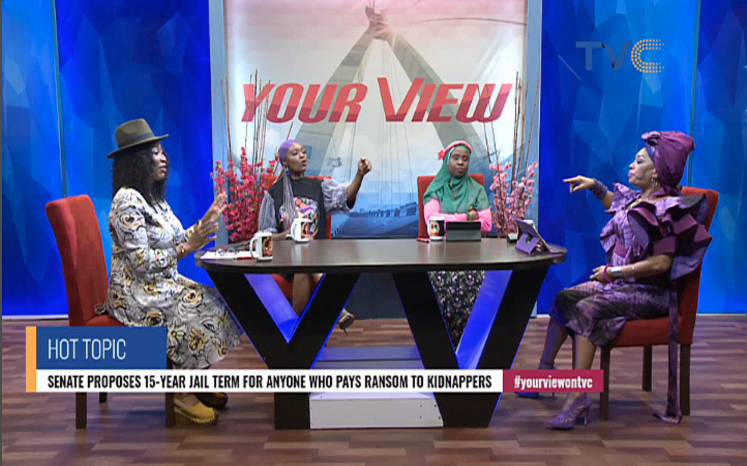 TVCconnect's tweet photo. The Senate is proposing 15-year jail term for anyone who pays ransom to kidnappers. Is this a right move? #YourViewTVC https://t.co/4bAjR8UNKe