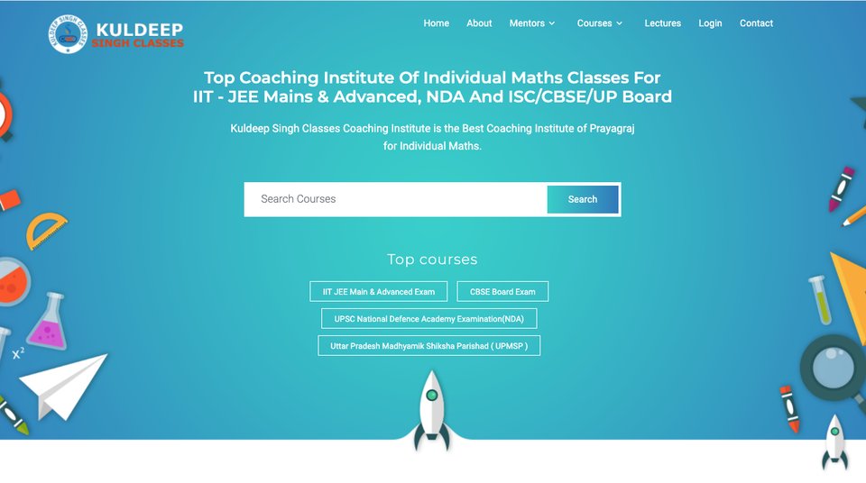 vedsar_india's tweet image. #onlinelearning #onlineteachingapp #onlinecoaching
Our Client

kuldeepsinghclasses.com