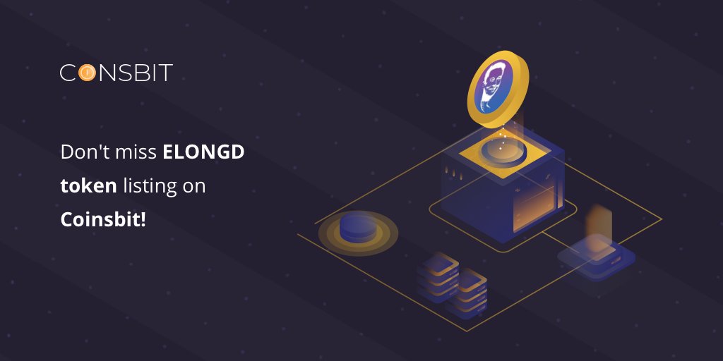 🔥 Don't miss ELONGD token listing on Coinsbit!🔥

💥 Dear users, we are glad to announce that ELONGD (elongd.finance) token will be available on Coinsbit (coinsbit.io) on 21.05.2021!

💵 Pair:
ELONGD/mUSDT

🌈 Stay tuned!