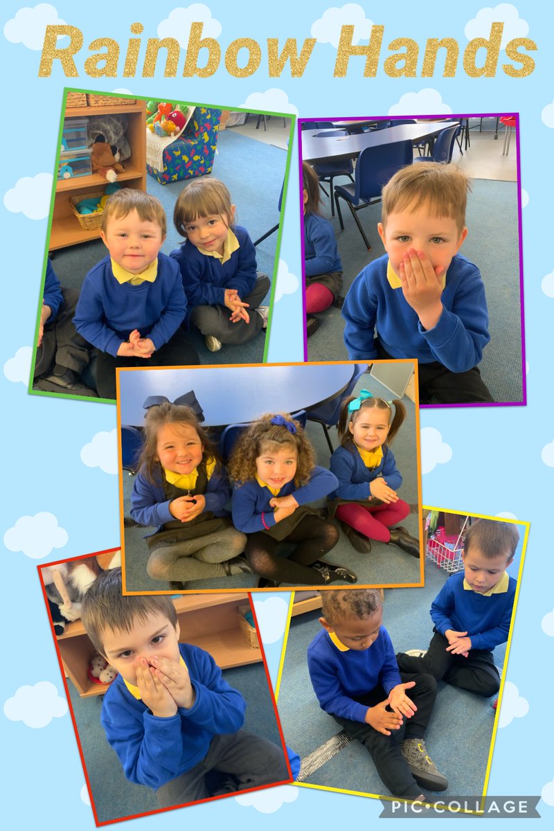 RYFOren's tweet photo. Today‘s relaxing job was Rainbow Hands 🌈🤲🏻 It made us feel happy and loved 😁❤️ #HealthyHarri #RYFArticle31 @InspireUglobal @EAS_Equity @rhosyfedwen https://t.co/J9wPKzsaUK
