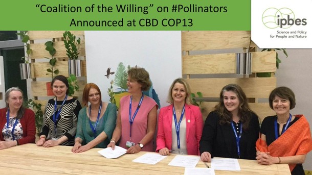 Happy #WorldBeeDay2021 everyone! 🐝 From 2016 w/ the @IPBES #PollinationAssessment @barbarapompili has been a champion of #bees - we thank you & the Coalition of the Willing