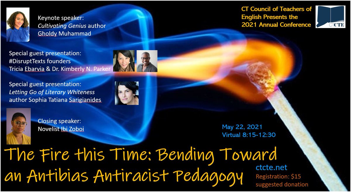 DrKNystrom's tweet photo. Carol Jago (@CarolJago) is on the program! This Saturday, May 22, hear Carol talk about "Amanda Gorman's Inaugural Poem: Occasional Poetry as a Call to Action" at the CTCTE Conference The Fire this Time! Register today! (https://t.co/vWI6F3bBh7) https://t.co/60Q6iLV4fU