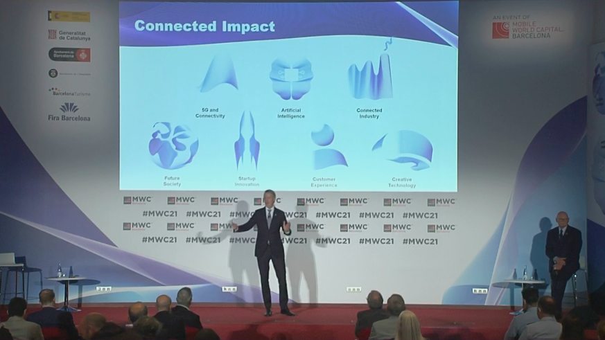 MWCHub's tweet image. .@MatsGranryd discusses this year's theme 'Connected Impact'. 

✔️ Connectivity
✔️ Connected Industry
✔️ AI
✔️ Startup Innovation
✔️ Future Society
✔️ Creative Technology
✔️ Customer Experience

Find out more about this year's theme here 👉 mwcbarcelona.com/conference/the… #MWC21