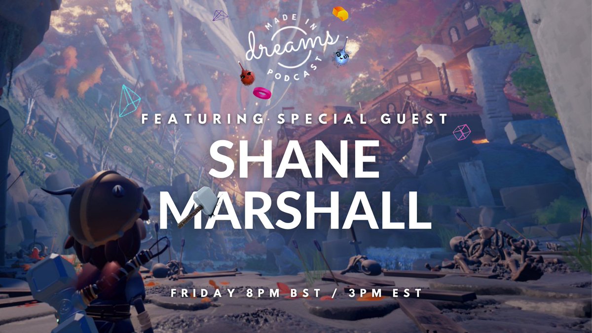 Tomorrow is PODCAST DAY! This week, we welcome <a href="/shanemarshall3d/">Shane Marshall</a> to the show to talk us through his creation - MODI: Son of Thor.

Tomorrow on twitch.tv/mightyvicious at 8PM BST / 3PM EST

#MadeInDreams #DreamsPS4 #DreamsPS5 #Podcasts #Stream