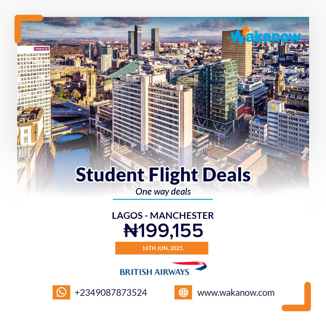 Wakanowdotcom's tweet photo. Going back to school? Let's help you save on flight tickets with our #studentfares
Hurry to https://t.co/9mKdr9i4jJ or whatsapp us on 09087873524 now to book yours.
#wakanow #wakanowdotcom #letsgo #transfers #rides #wakanoweducationalservices #wes #students #studentfares https://t.co/l2MnaVkJwW