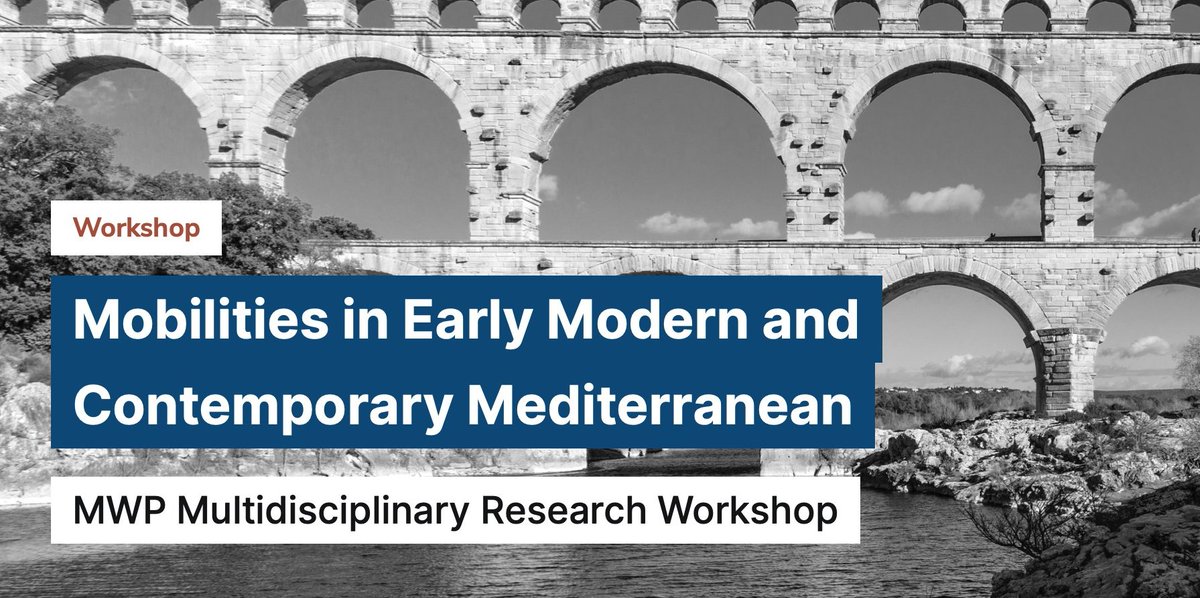 EUI_MWProgramme's tweet photo. 📌Save the date: 27 &amp; 28 May 2021!

The next @EUI_MWProgramme Workshop will focus on the #Mediterranean area as a space of #multilevel #connectivity between interrelated regions.

To attend, please register⤵️
🗓27 May: https://t.co/sq9kwzo7dX
🗓28 May: https://t.co/JMIMlAMk9J https://t.co/iFyyC6ewJ0