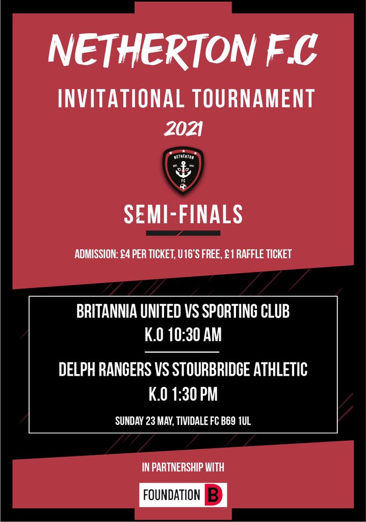 The confirmed semi finalists who will be fighting for a place in next Friday’s final.

Tickets available at the gate. 14 raffle prizes will be up for grabs and all tickets purchased will be donated to <a href="/Foundation__DB/">FoundationDB</a>. Come down and support your local clubs.