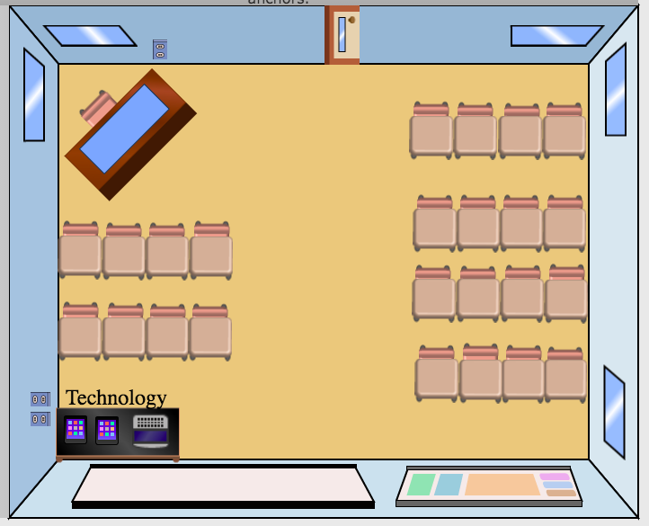 AlyshaCraig8's tweet photo. Playing around with a classroom design app in my tut today! 
#ACUedu_P https://t.co/696VAJ7Q23