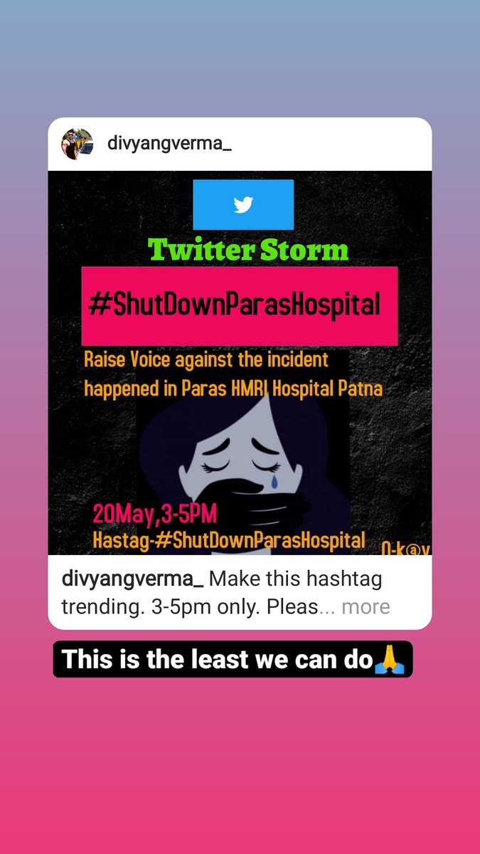 RishutoshC's tweet photo. We want justice, strict actions is the need of the hour.
#ShutDownParasHospital 
#banparashospital 
#JusticeforMother 
#Patna https://t.co/E3guPDpsuH