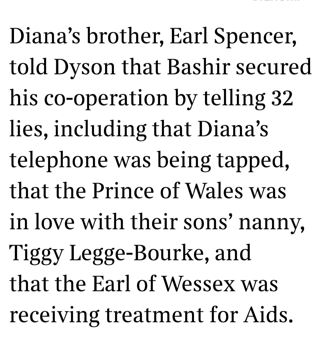 yankeewally2's tweet image. Excerpt from today&apos;s @thetimes article explaining exactly HOW #martinBashir managed to get #princessDiana to agree to the panorama interview. #shockingfacts