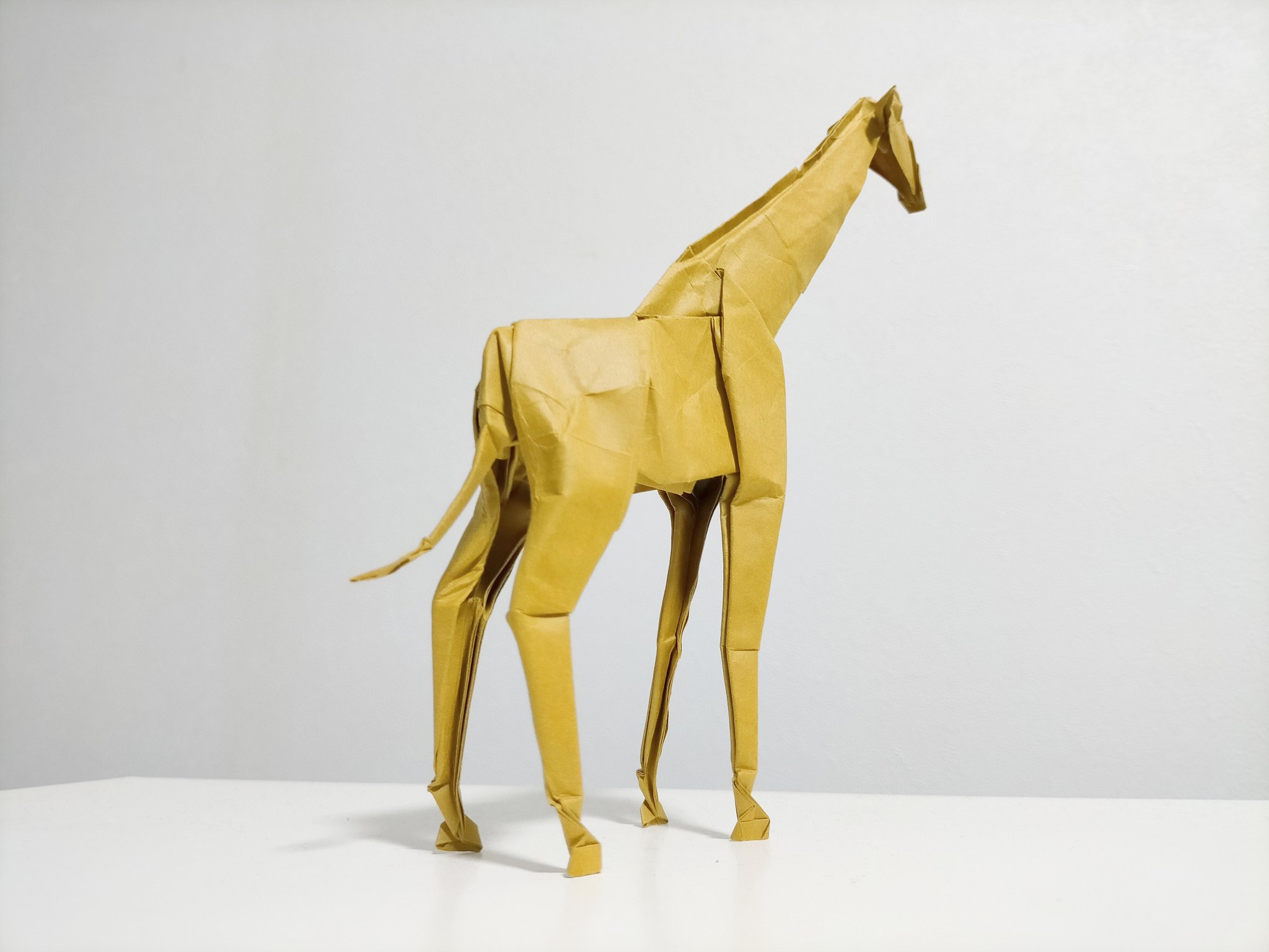 ろきし 折り紙 キリン ビオトープ40cm四方 展開図は2段階です 今までの創作で一番うまくまとまったと思います 折り紙作品 T Co Lygrtzflzb Twitter