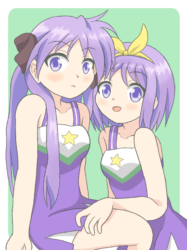 チア柊姉妹 #luckystar #らきすた #柊かがみ #柊つかさ