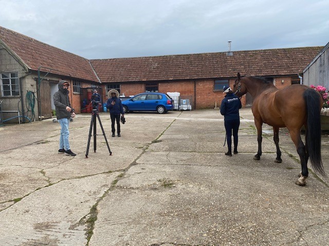After delays due to the pandemic we welcome Life Media from Bristol for the second phase of filming our new product videos.  Today the focus is on Herballs for stretching, starring our very own Kate Jupp and Zingy, and the pet products.  For the moment the weather is holding up!
