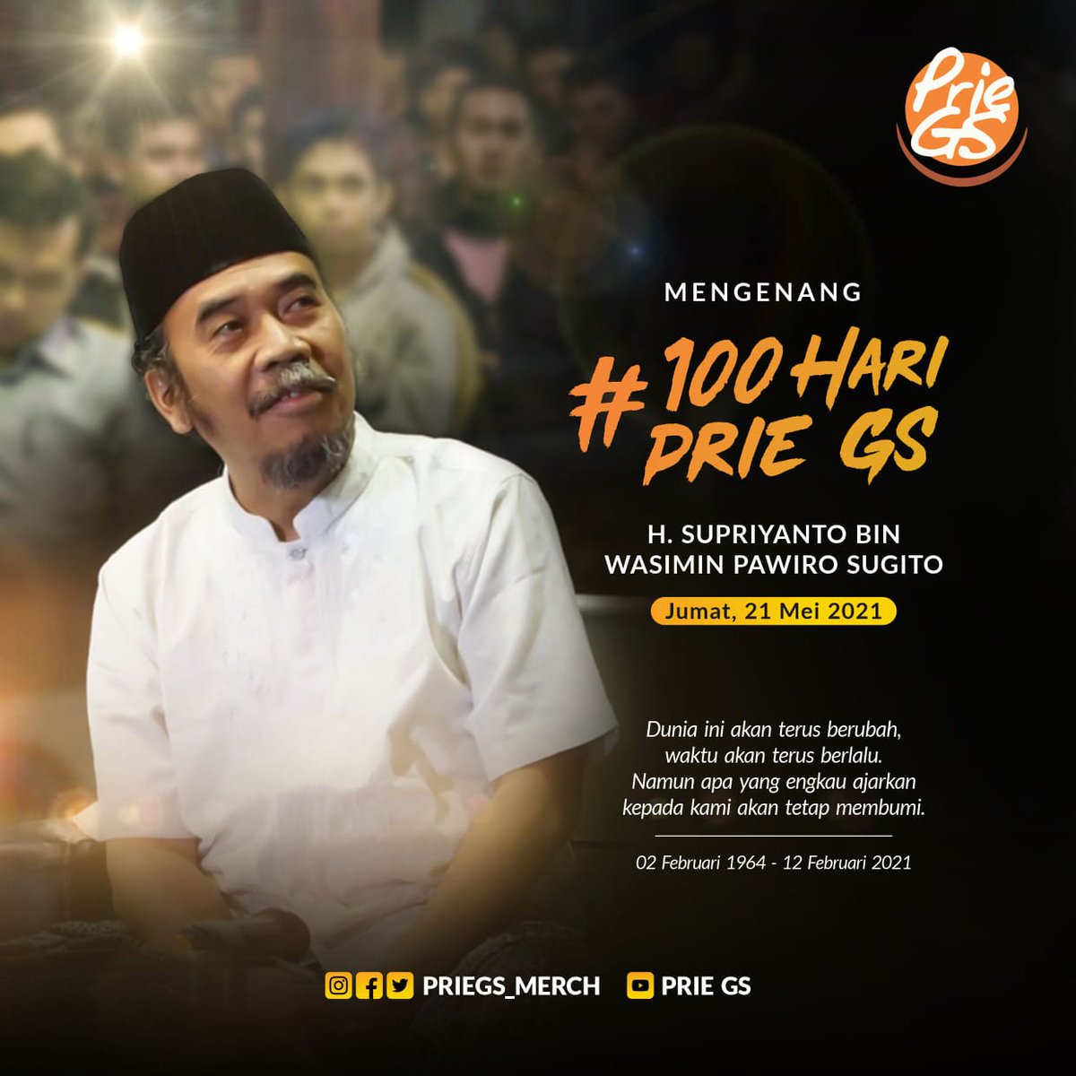Mengenang 100 Hari Prie GS.

Apa nasehat dari beliau yang pengaruhnya sangat besar untuk Anda?