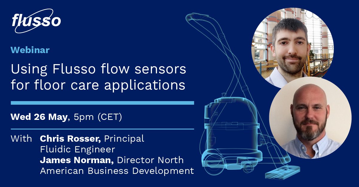 Join our live webinar on Wednesday 26th May at 5PM CET | Our experts Chris Rosser and James Norman will talk about the flow sensor solutions-floor care applications.
Sign up now : lnkd.in/ge7tGzA