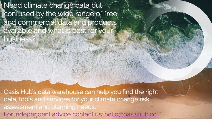 Need climate change data, analytical tools or models?

Come and talk to us at  hello@oasishub.co for independent advice and options analysis.