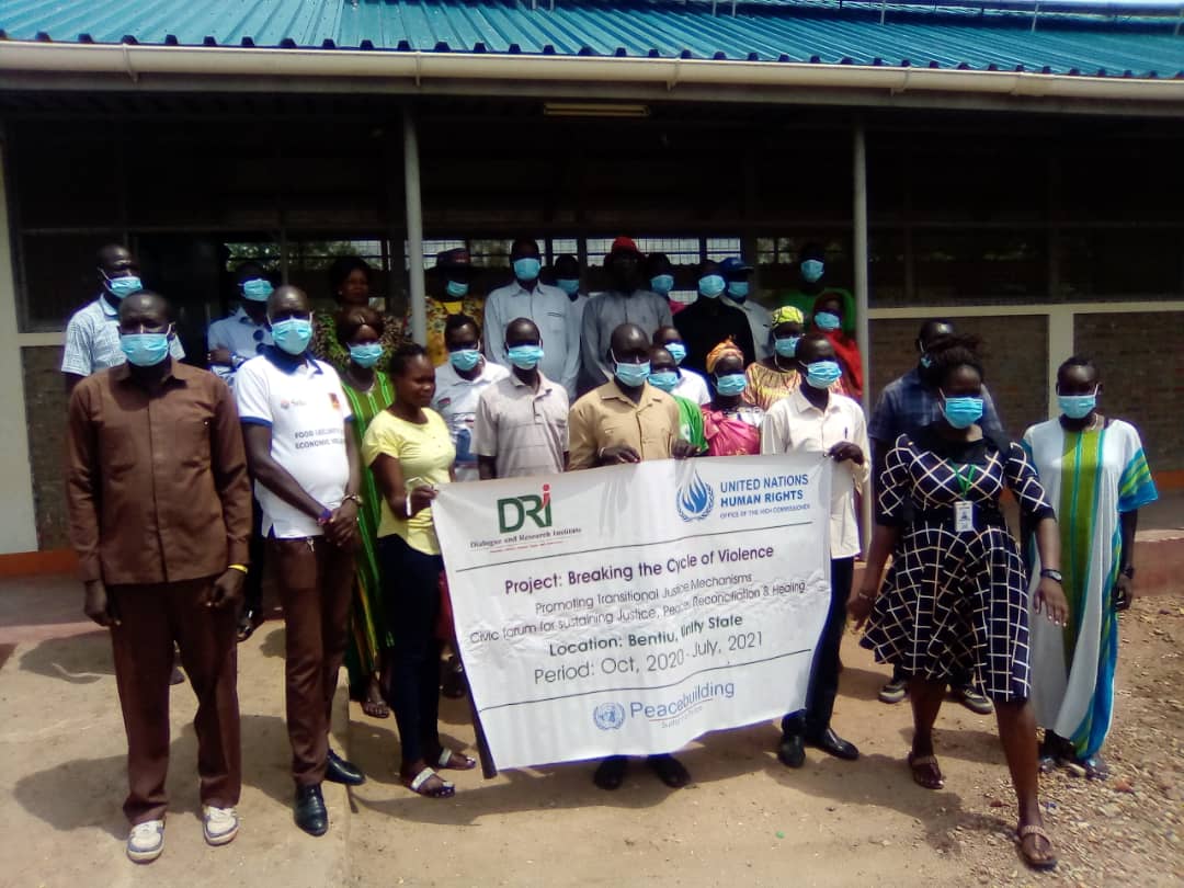 DialogueResear1's tweet photo. Under one of our projects Called "Breaking the Cycle of Violence in Bentiu , Unity State" , we under went a two day event from 19- 20th May. 
This was made possible through the support of  the UNITED NATIONS, Office for the HIGH COMMISSION for Human Rights. 
  #SouthSudan https://t.co/iehn0BUxsh