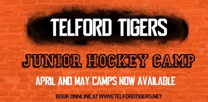 Places still available for this weekends May Camp. 
4 hours ice time. 
On ice 17:00 to 19:00 Saturday &amp; Sunday 

telfordtigers.net/weekend-hockey…