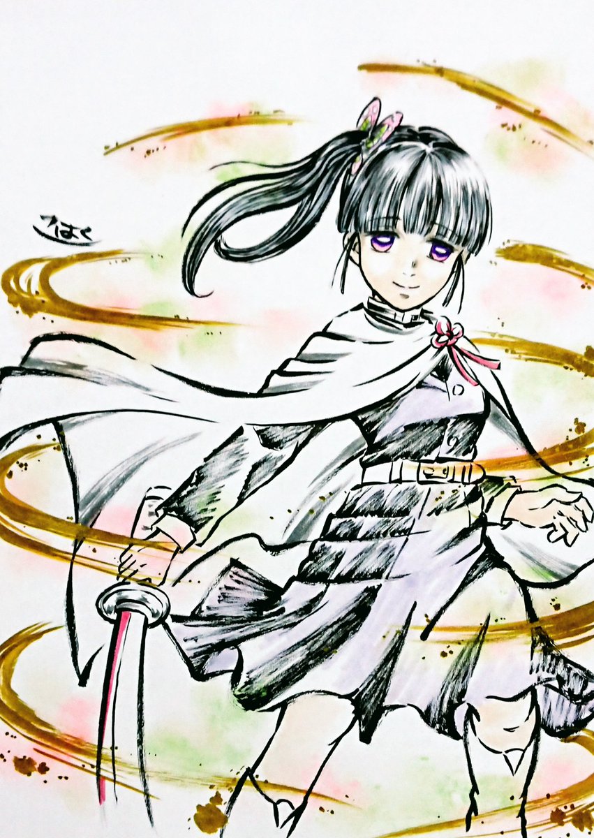 栗花落カナヲ 栗花落カナヲ誕生祭21 栗花落カナヲ生誕祭21 遅刻しましたが こはくのイラスト