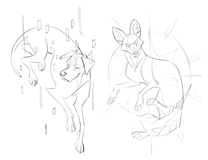 i just think these dog sketches i made are very sexy 