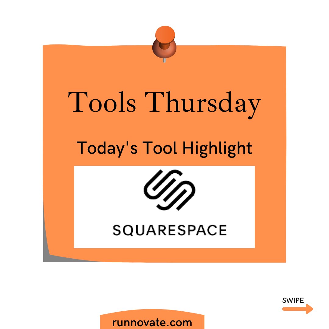 runnovate's tweet photo. It's #ToolsThursday !!
Today's tool is SquareSpace.
SquareSpace is a website-builder, blogging platform and hosting service.
Check out more about SquareSpace, its features and benefits below.
Follow @runnovate for more tools
#virtualassistants https://t.co/z5rfFV0e9c