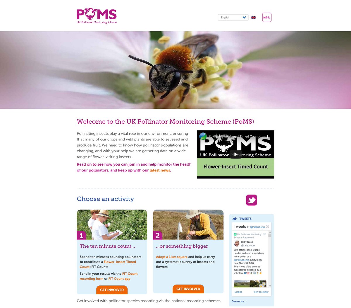 We are delighted to announce the launch of our new website ukpoms.org.uk on #WorldBeeDay (other pollinators are also available!). See also the @UK_CEH blog post: ceh.ac.uk/news-and-media…