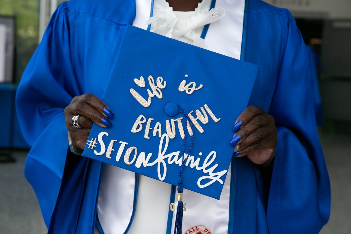 SetonHall's tweet photo. Graduation is one of life's most important and memorable milestones. Click here to view today's #SetonHall2021 Commencement livestream: https://t.co/rjYbiiejmb https://t.co/DwrtWWO04t