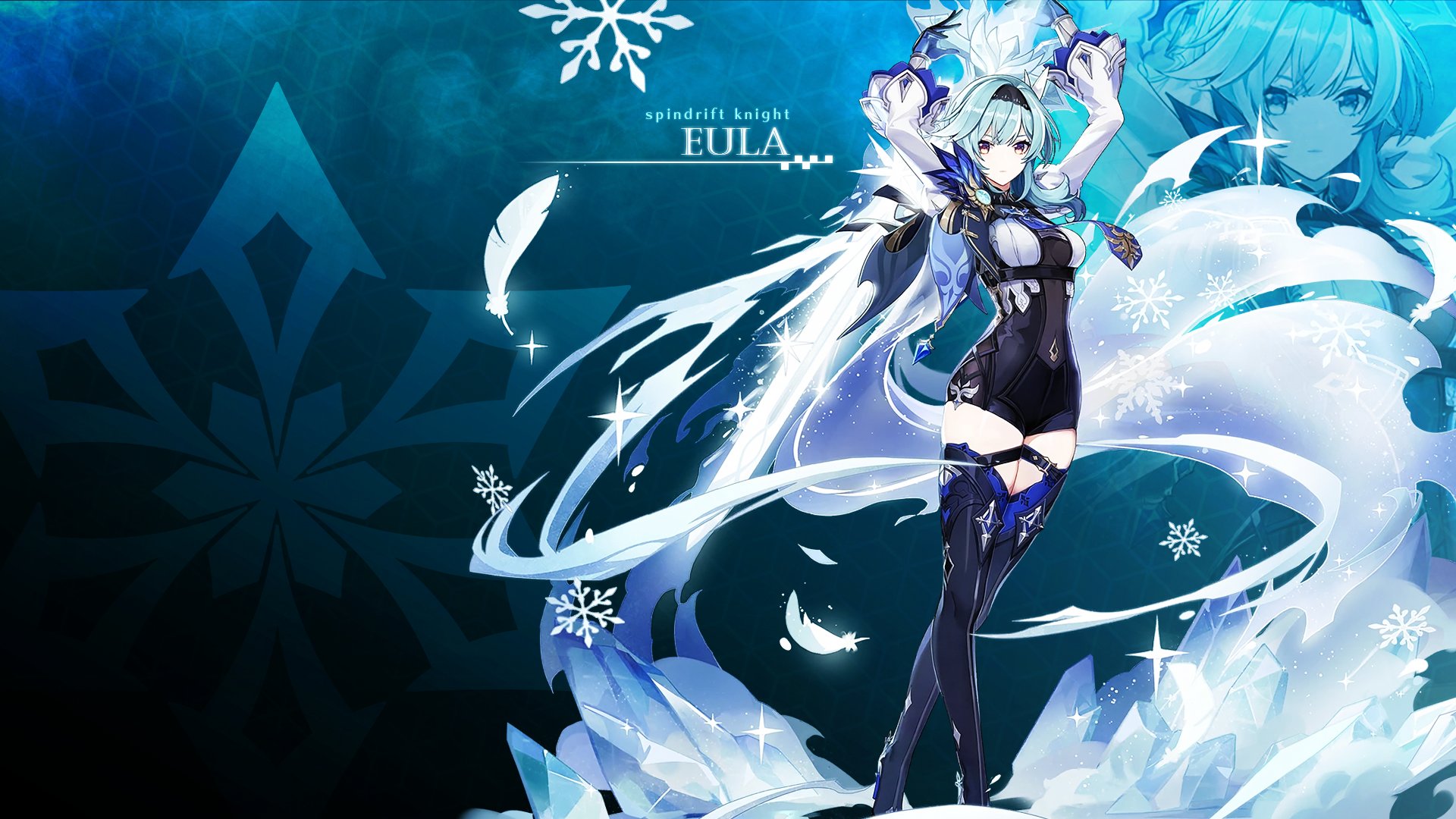 Nighttide Eula Genshin Impact Mobile And Desktop Wallpaper Good Luck On Your Rolls For Our Tall Icy Lady And May Vengeance Be Yours For The Rest Of The Playable