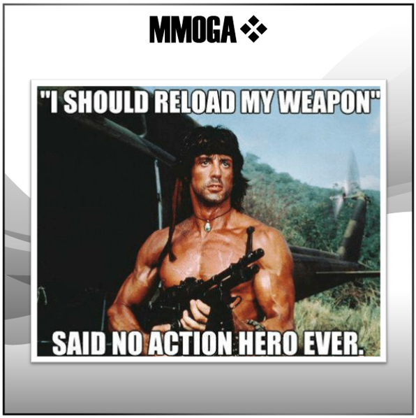 mmoga_ltd's tweet photo. Früher war alles besser, immer endlos Munition! 

#dauerfeuer #rambo #keinnachladen #magazin #immervoll #munition #action #actionhelden #tbt #throwbackthursday #mmoga #gaming #gamingmemes https://t.co/tGkEm25SwV