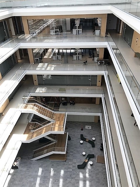 usa_millwork's tweet photo. We’re wrapping up the millwork on UCSF’s Weill Institute of Neurosciences, and couldn’t be more proud of the work our #USAMSF Team did on the extensive wall paneling throughout. So grateful to have worked on this project in conjunction with @DPRConstruction
#MoreThanMillwork https://t.co/fyQzofqiYP