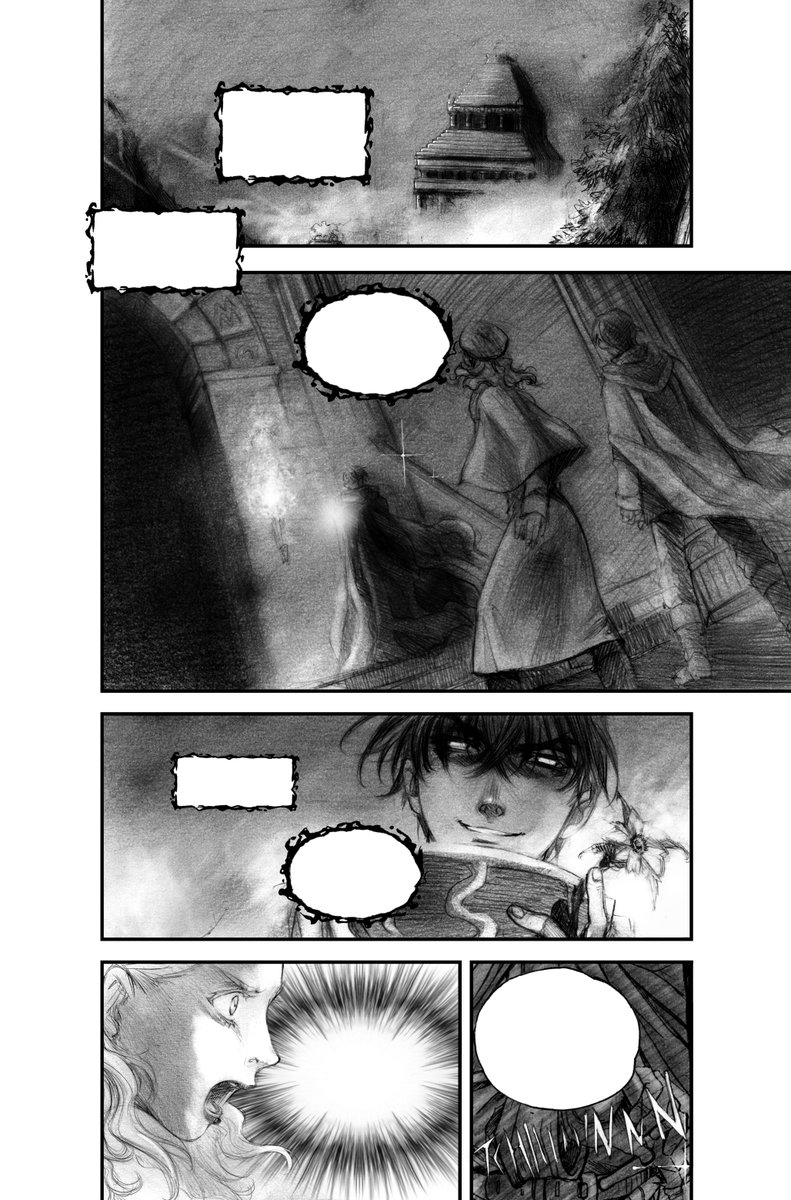 15 years ago I was drawing comic books... It was the beginning of my career, little before I took the 10 years break from drawing! Back then I was really influenced by Berserk, Blade of the Immortal and Lodoss War. These are some random pages I drew...😭💖 