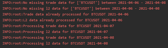 1/ Historical Data

First step is downloading historical data. For my strategies, I need both trade and L2 book updates which I download from <a href="/tardis_dev/">Tardis.dev</a> in csv.gz format.