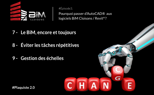 BimCloisons's tweet photo. #Plaquiste 2.0 #episode 2
Pourquoi passer d’AutoCAD® aux logiciels BiM Cloisons/Revit® ?  👉🏼3 nouvelles raisons :
7/ Le BiM, encore et toujours
8/ éviter les tâches répétitives
9/ la gestion des échelles

Besoin d'une démo : equipe@bim-cloisons.com https://t.co/8P9DZaizlu